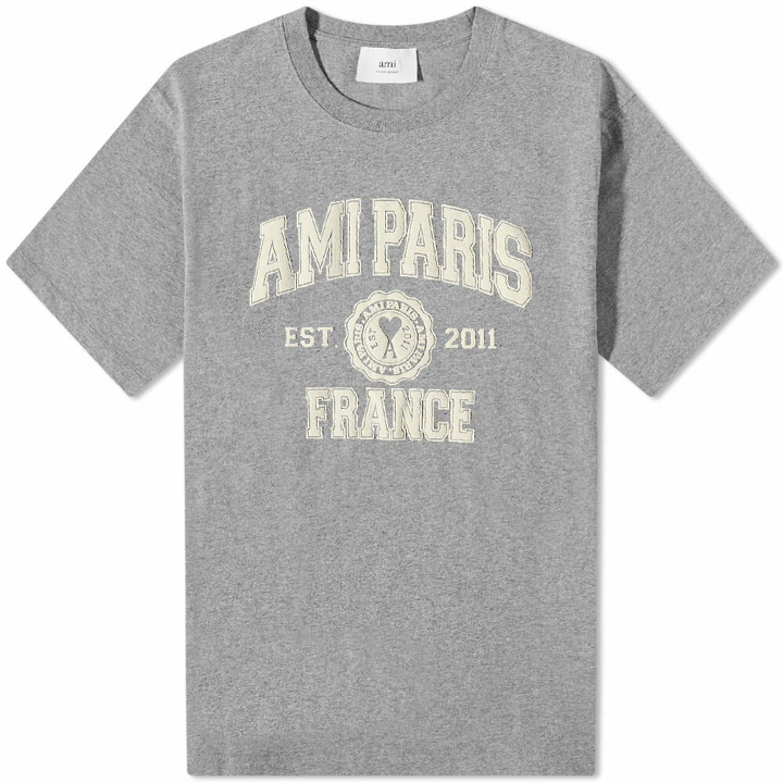 Photo: AMI Paris T-Shirt in Heather Grey