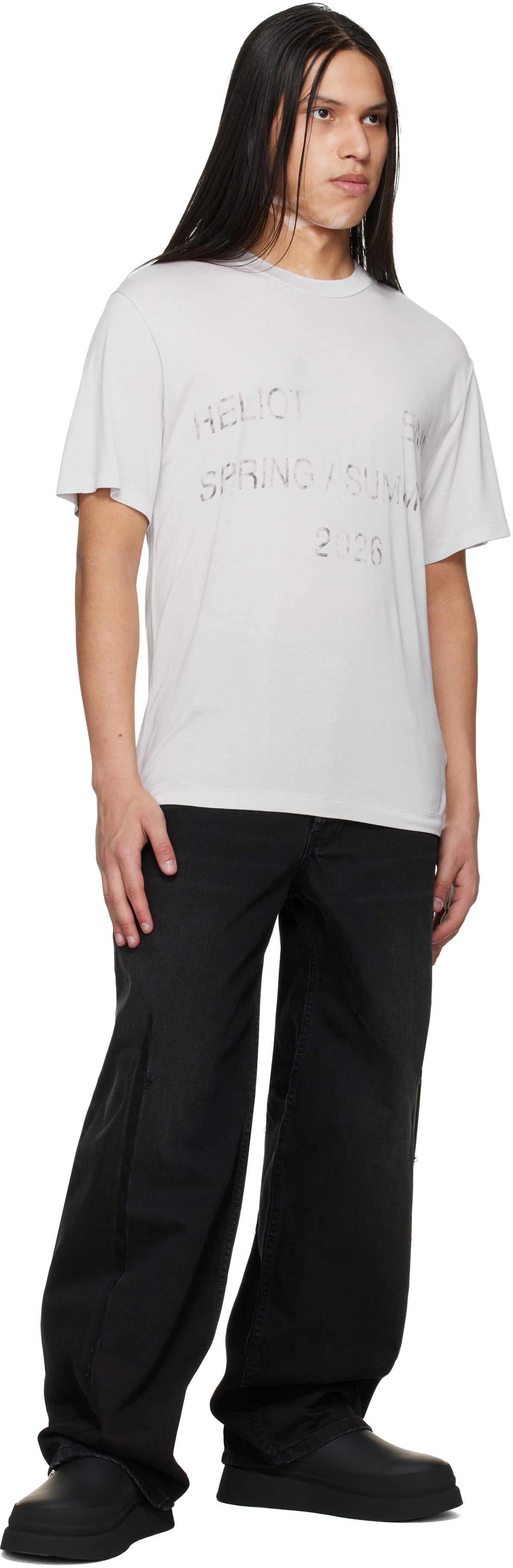 HELIOT EMIL Gray Overo S/S T-shirt