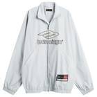 Balenciaga Men's American Football Track Jacket in New Grey