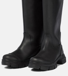 Ganni - Rubber knee-high boots