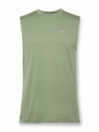Nike Running - Rise 365 Mesh-Panelled Dri-FIT Tank Top - Green