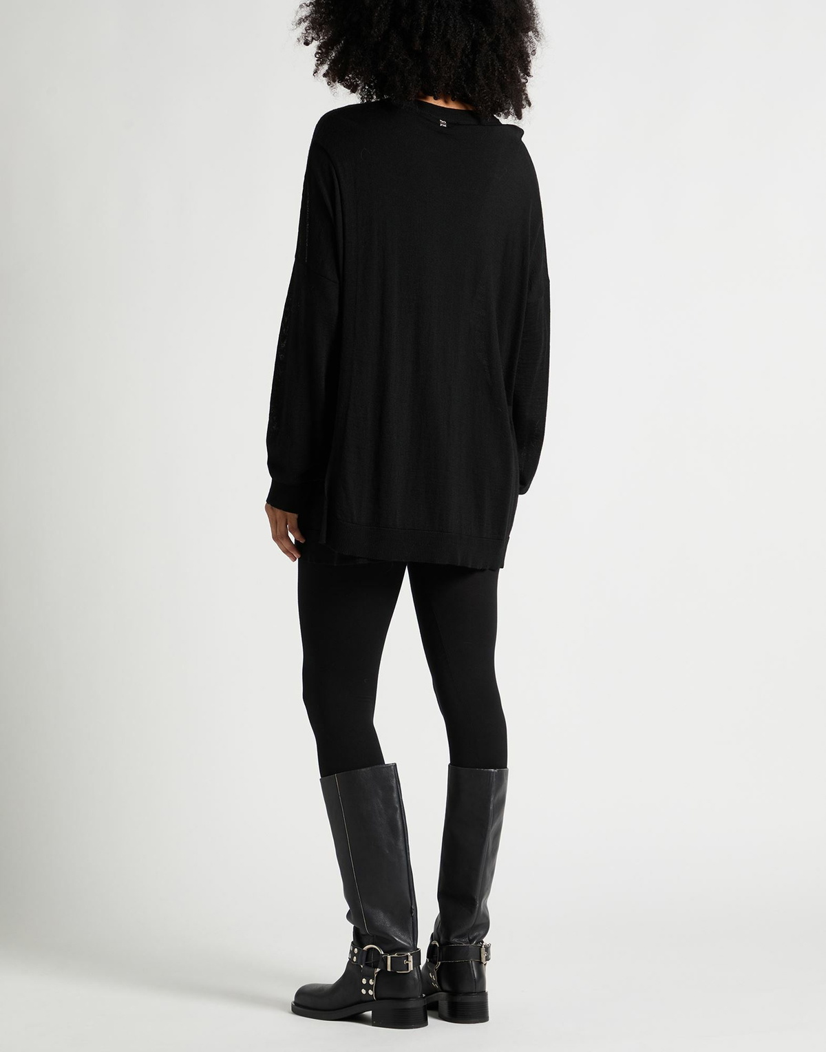 Manila Grace Womens Sweater in Black