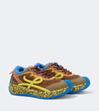 Loewe Pogo suede-trimmed sneakers