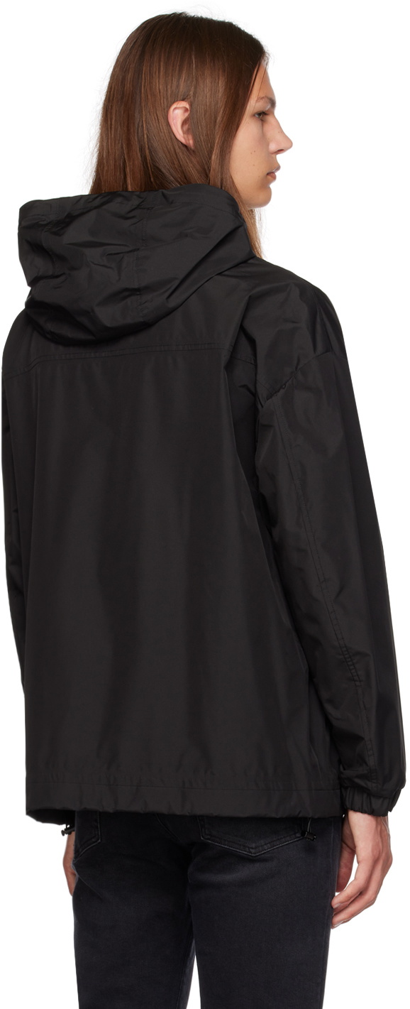 Dolce & Gabbana Black Polyester Hooded Full Zip Jacket