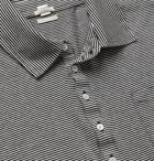 Massimo Alba - Striped Cotton and Linen-Blend Polo Shirt - Blue