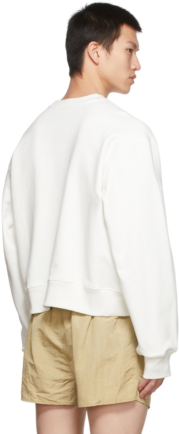 Recto SSENSE Exclusive White Logo Sweatshirt Recto