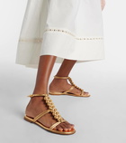 Gianvito Rossi Capua metallic leather sandals