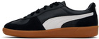 PUMA Black Palermo Leather Sneakers