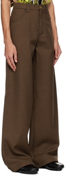 Versace Brown Medusa Trousers