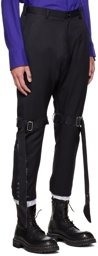 Sulvam Black Classic Bandage Trousers