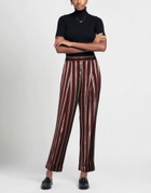 Manila Grace Womens Pants Burgundy