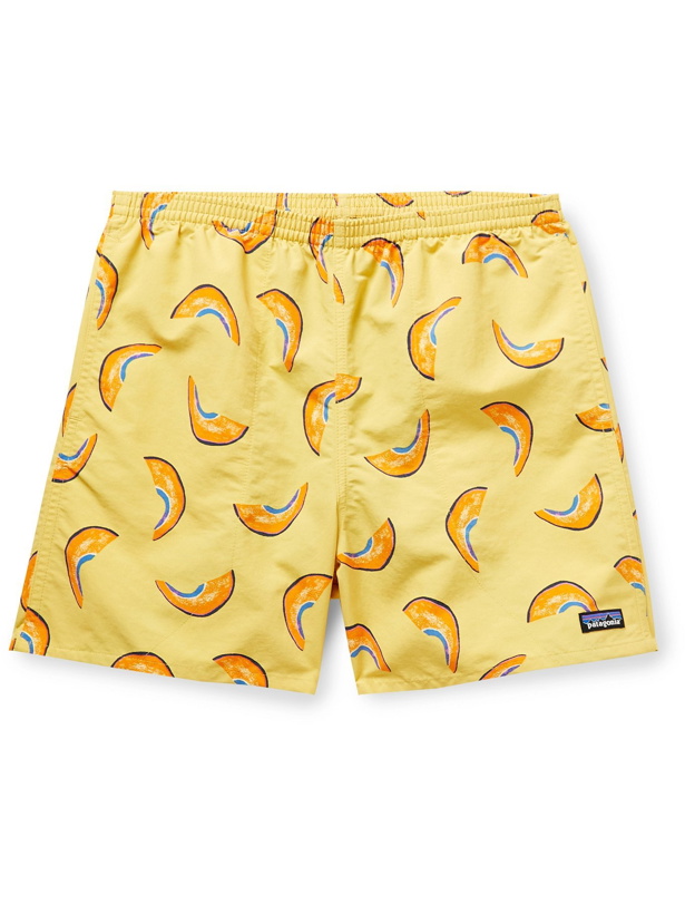 Photo: PATAGONIA - Baggies DWR-Coated Recycled Nylon Shorts - Yellow