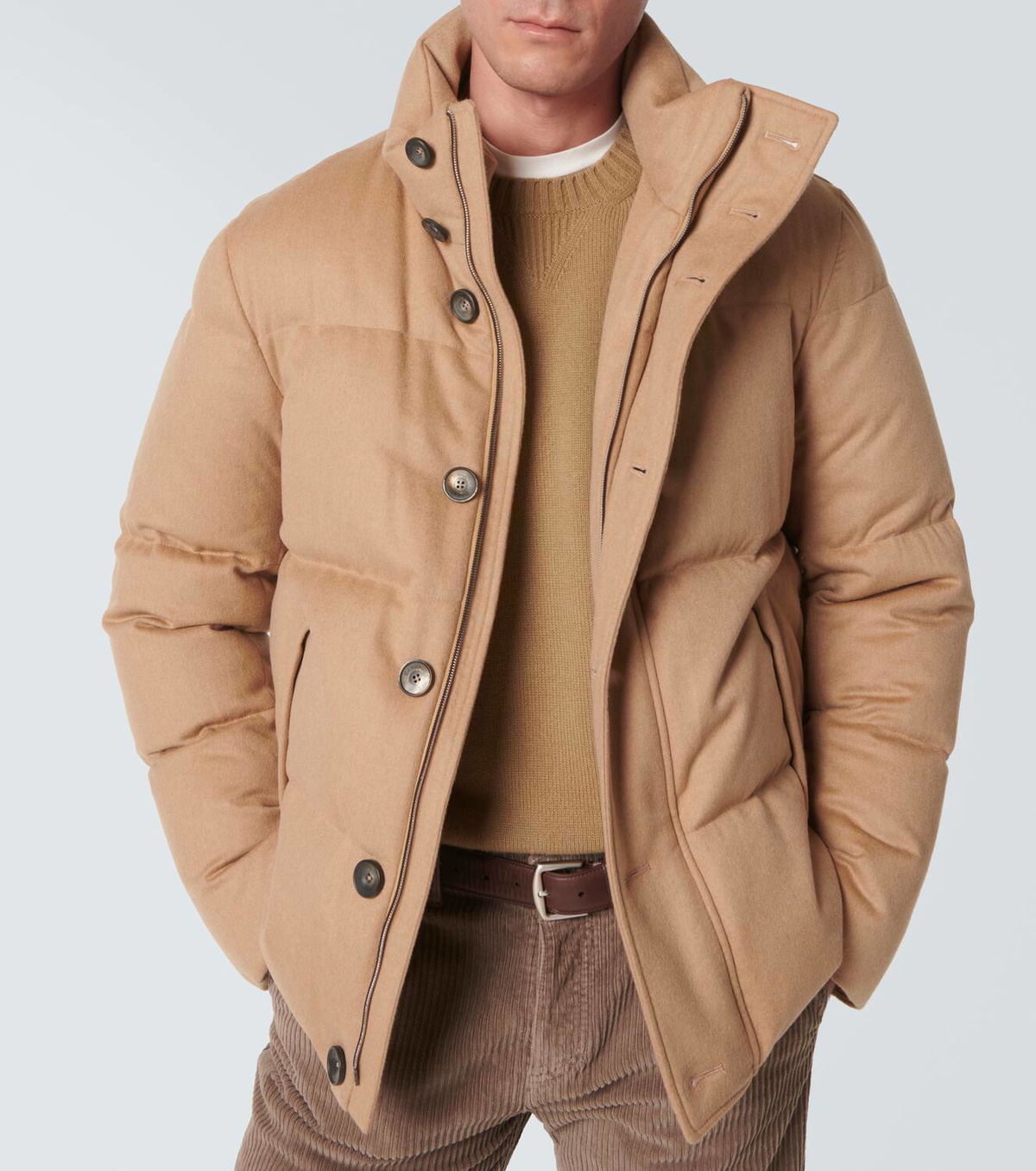 ダウンジャケット・コート HERNO Camel nylon down jacket (PI0650DICM0512017Z 2157) Herno/ヘルノ｜キャメル ナイロン ダウン ジャケット