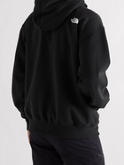 THE NORTH FACE - Logo-Print Fleece-Back Cotton-Blend Jersey Hoodie - Black - S