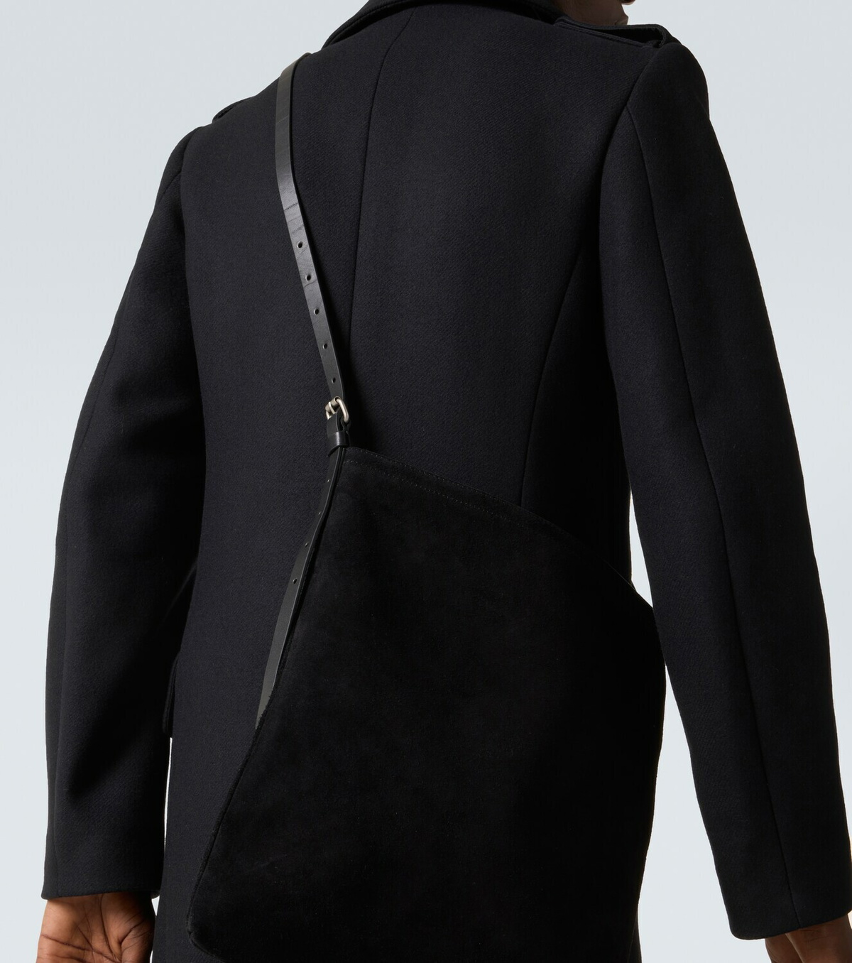 Dries Van Noten Suede messenger bag