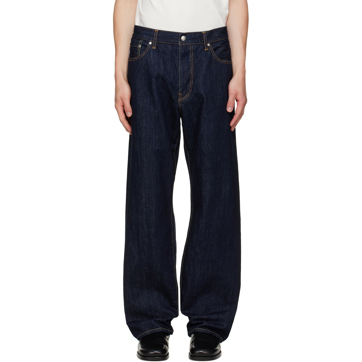 vowels Blue Baggy Jeans