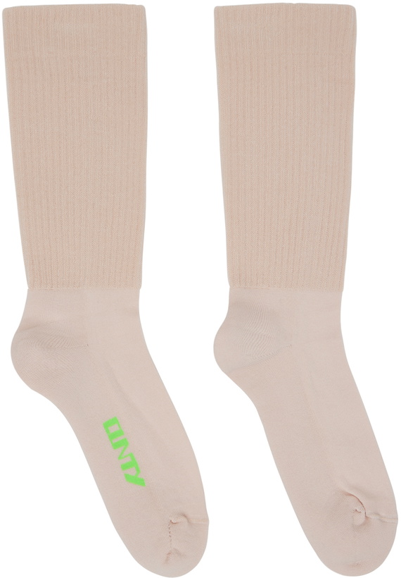 Photo: Rick Owens DRKSHDW Pink 'Cunty' Socks