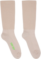 Rick Owens DRKSHDW Pink 'Cunty' Socks