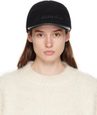 Jil Sander Black Embroidered Cap