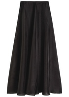 Esse Studios Aire Silk-organza Maxi Skirt Black