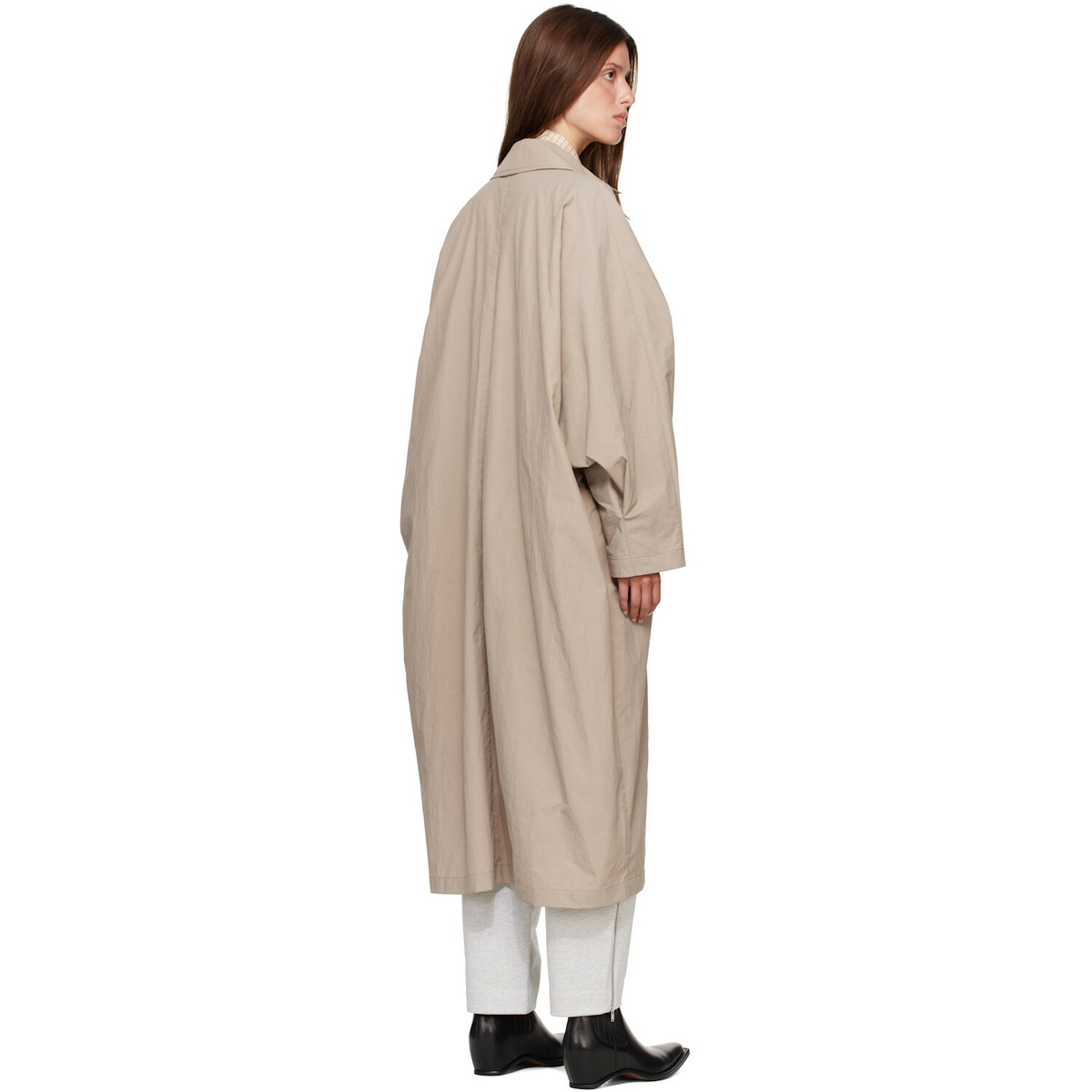 Cordera Beige Batwing Trench Coat