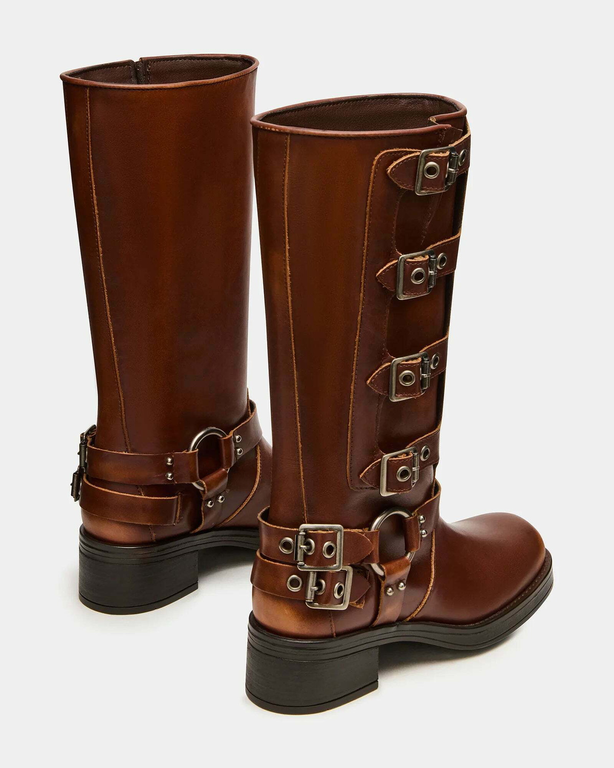 Steve Madden Rockyy Boots in Cognac