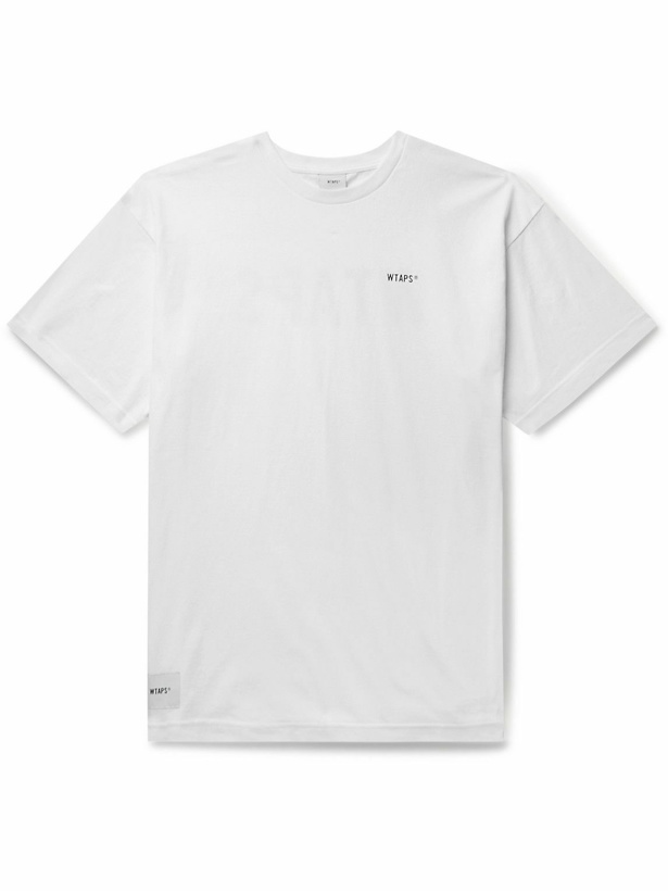 Photo: WTAPS - Standart Logo-Print Cotton-Jersey T-Shirt - White