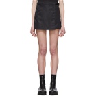 1017 ALYX 9SM Black Recycled Nylon Wrap Miniskirt
