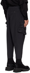 Julius Black Paneled Cargo Pants