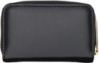 Lanvin Black & Brown 'Catch By Lanvin' Zipped Card Holder