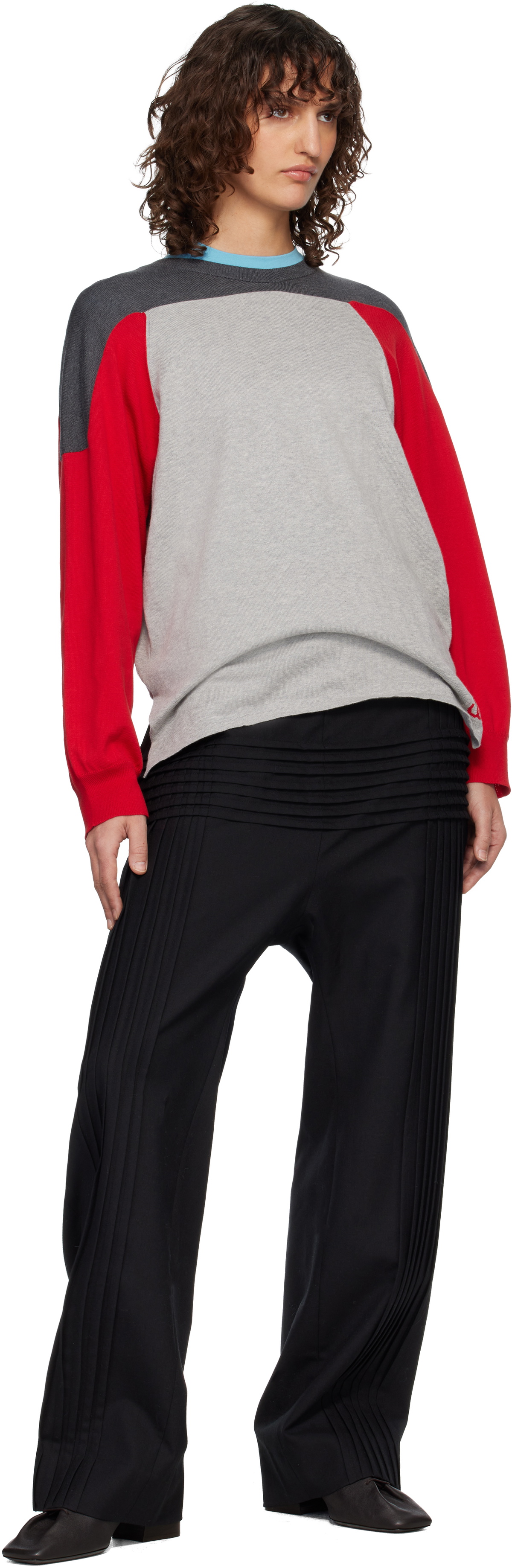 Stefan Cooke Black Pillar Trousers