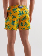 Vilebrequin - Moonrise Straight-Leg Mid-Length Printed Swim Shorts - Yellow