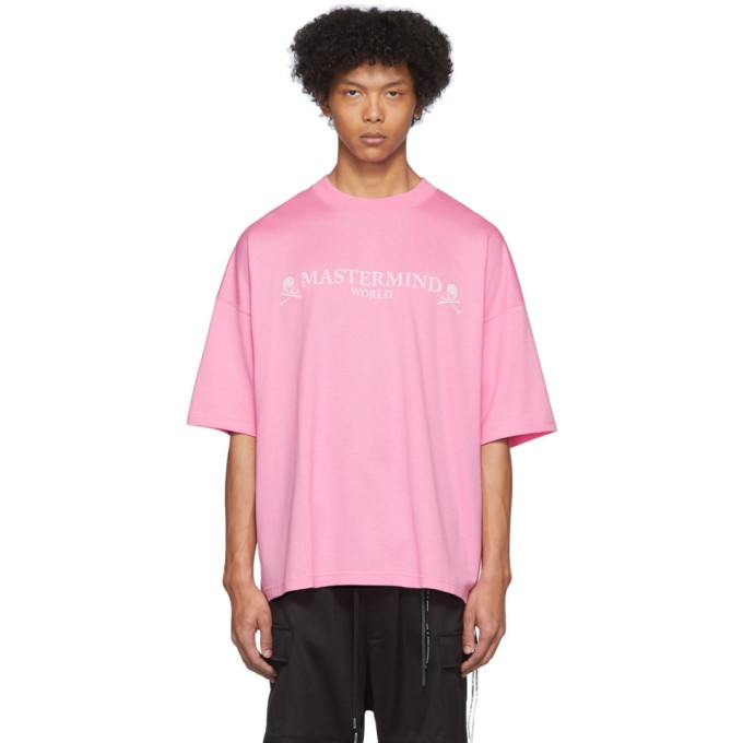 mastermind WORLD Pink Carbon Copy T-Shirt MASTERMIND WORLD