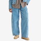 YMC Women's Displaced Seam Jeans in Blue
