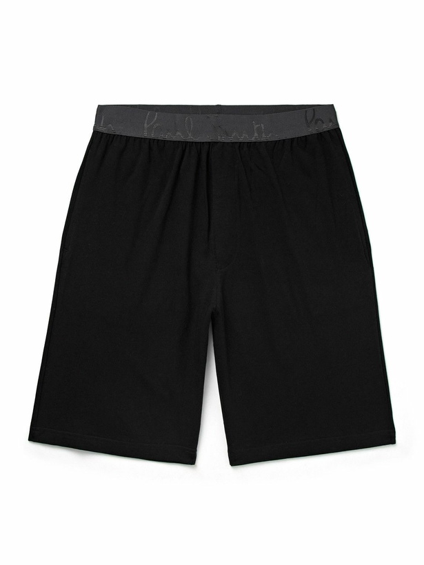 Photo: Paul Smith - Elias Cotton-Jersey Pyjama Shorts - Black