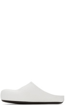 Marni White Fussbett Sabot Slides