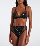 Dolce&Gabbana Lace-trimmed printed bra