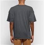 BILLY - Westlake Oversized Distressed Cotton-Jersey T-Shirt - Men - Anthracite