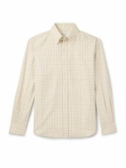 Loro Piana - Elia Button Down-Collar Checked Cotton Shirt - Neutrals
