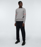 Thom Browne - Tricolor Inlay Milano stitch cotton sweater