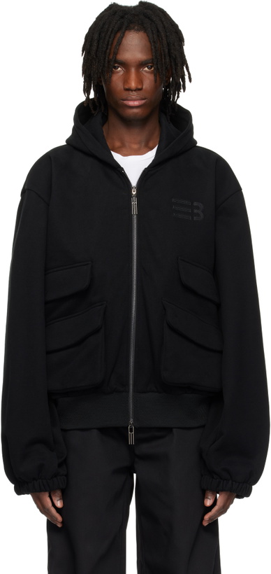 Photo: NAMESAKE Black Hugo Globe Zip Hoodie