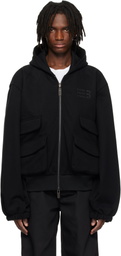 NAMESAKE Black Hugo Globe Zip Hoodie