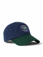 Polo Ralph Lauren - Wimbledon Appliquéd Colour-Block Cotton-Twill Baseball Cap