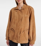 Blazé Milano Cleo suede bomber jacket