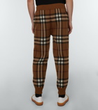 Burberry - Checked cashmere pants