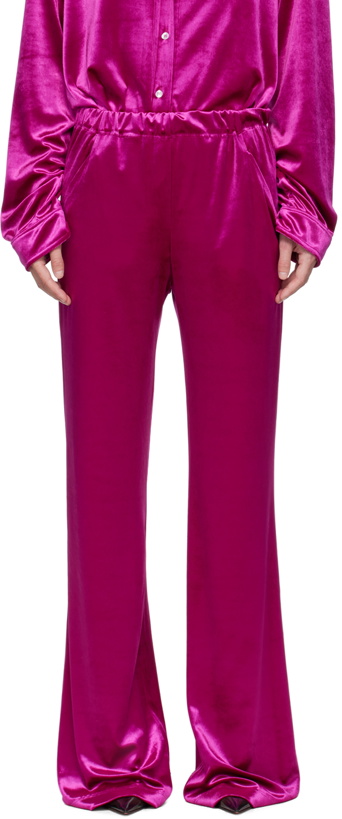 Photo: Atlein Pink Wide-Leg Trousers