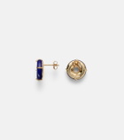 Mateo 14kt gold earrings with lapis lazuli and diamonds