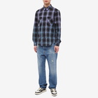 AMIRI Men's Plaid Shirt in Purple