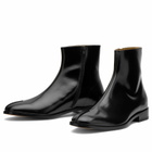 MM6 Maison Margiela Men's Leather Ankle Boot in Black