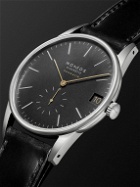 NOMOS Glashütte - Orion Neomatik Automatic 41mm Stainless Steel and Leather Watch, Ref. No. 366